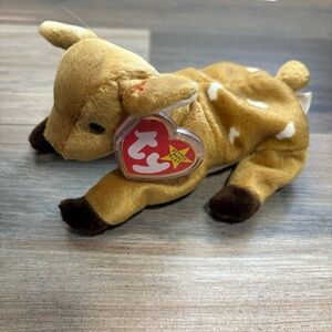 Vintage (1997) TY Beanie Baby “Whisper” the Fawn Deer With Tags 7” Plush
